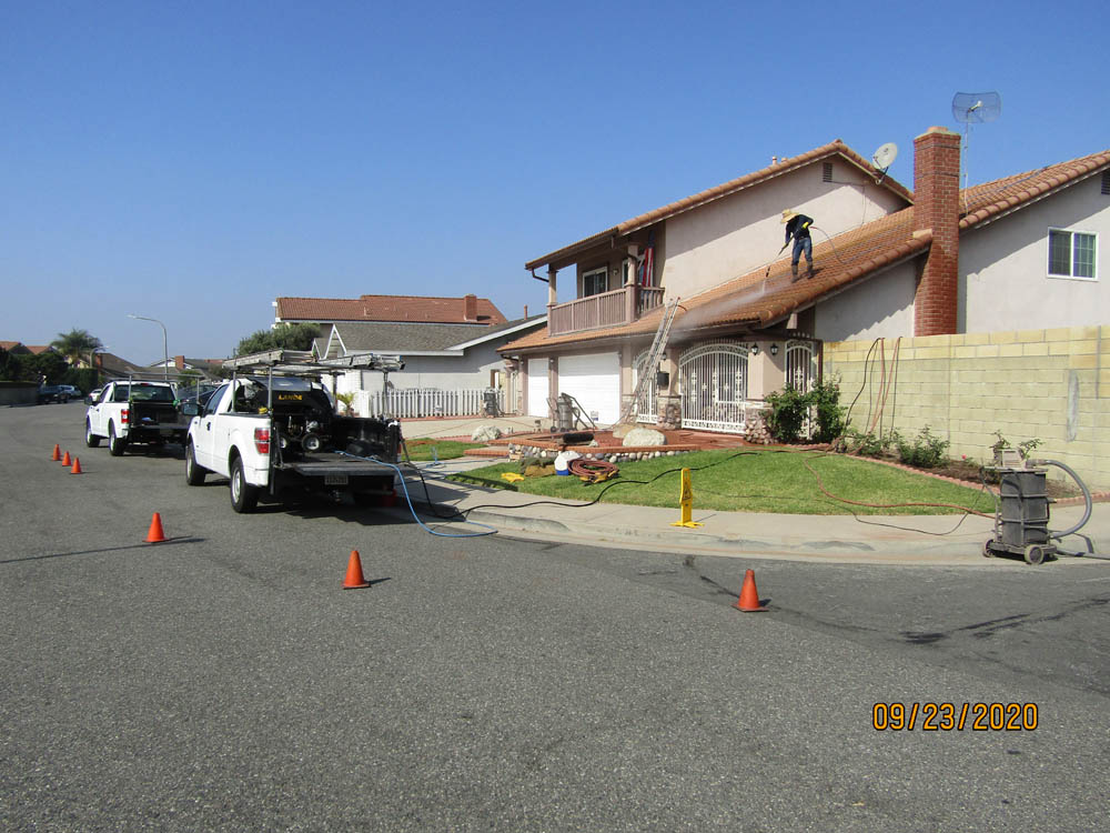 Roof Cleaning Terra Cotta Tile & Discharge Vacs